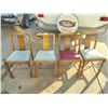 Image 1 : 4 x Vintage Wooden Chairs