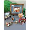 Image 1 : Assortment of Winnie the Pooh Collectibles - Needlepoint, Xmas Ornaments, Wall Plaque, and More!