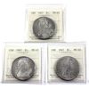 Image 1 : 3x Silver $1 1967 ICCS MS65. 3pcs.