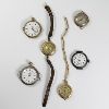Six (6) Early Swiss Wristwatches