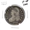 Image 1 : USA Silver 1831 Capped Bust Half Dollar F-VF (Scr)