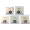 Image 1 : 5-cent 2015-2023 ICCS MS65-66. 5pcs.