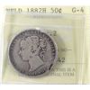 Image 1 : Newfoundland 50-cent 1882H Obverse 2 PCCS (Professional Coin Certification System) G4