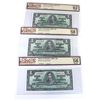 Image 1 : BC-21d 1937 $1 2x AU58 Original & CUNC62 Original Coyne-Towers. 3pcs.