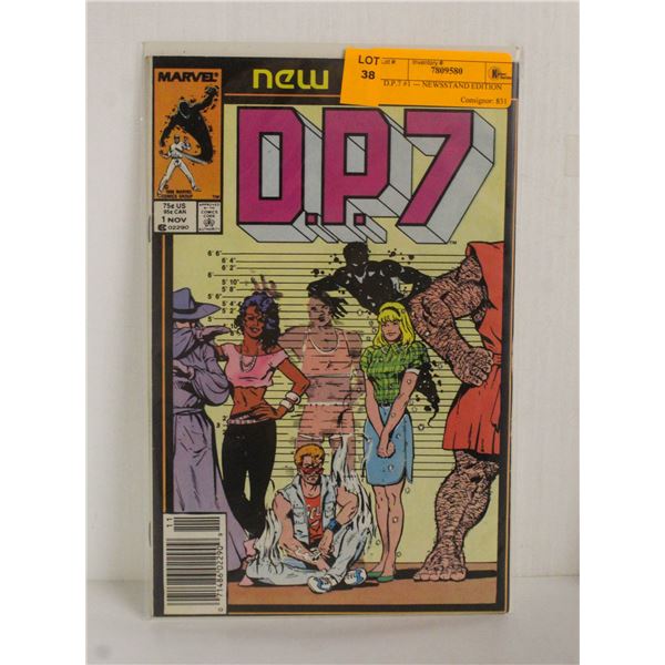 D.P.7 #1 --- NEWSSTAND EDITION