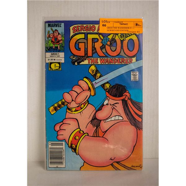 GROO THE WANDERER #1 --- NEWSSTAND EDITION