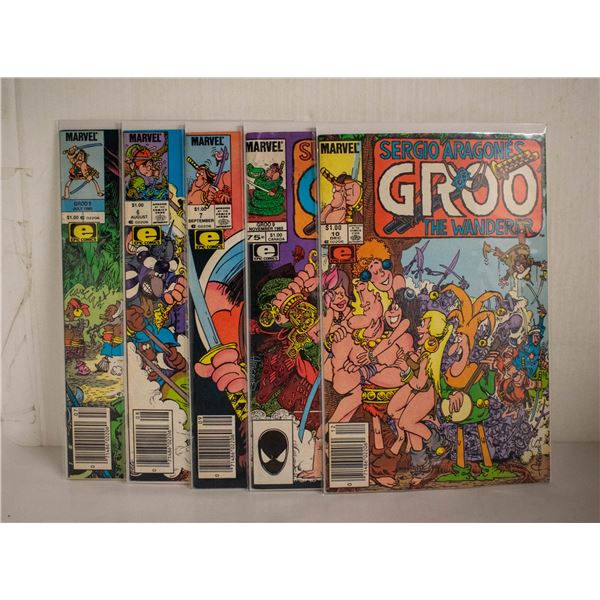 GROO THE WANDERER --- 5 COMICS