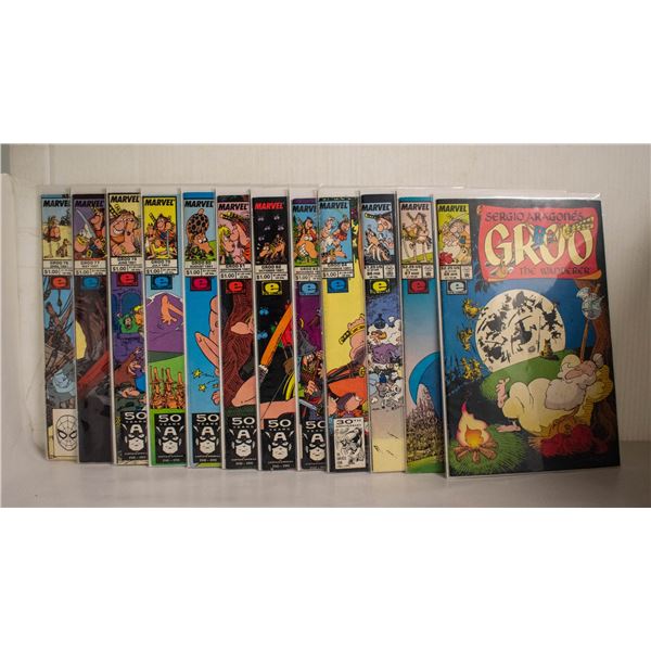 GROO THE WANDERER --- 12 COMICS