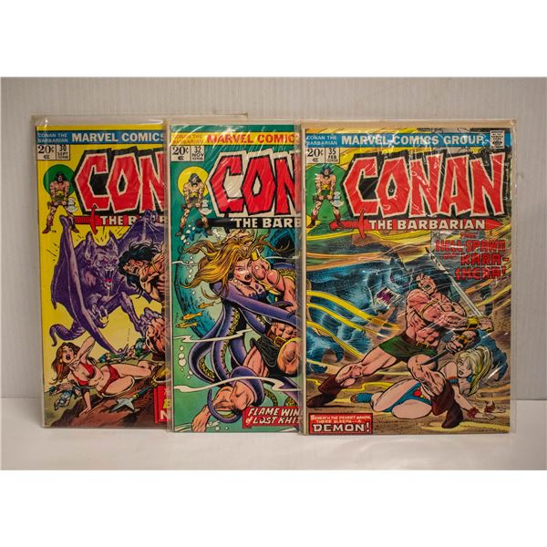 CONAN THE BARBARIAN --- 3 COMICS