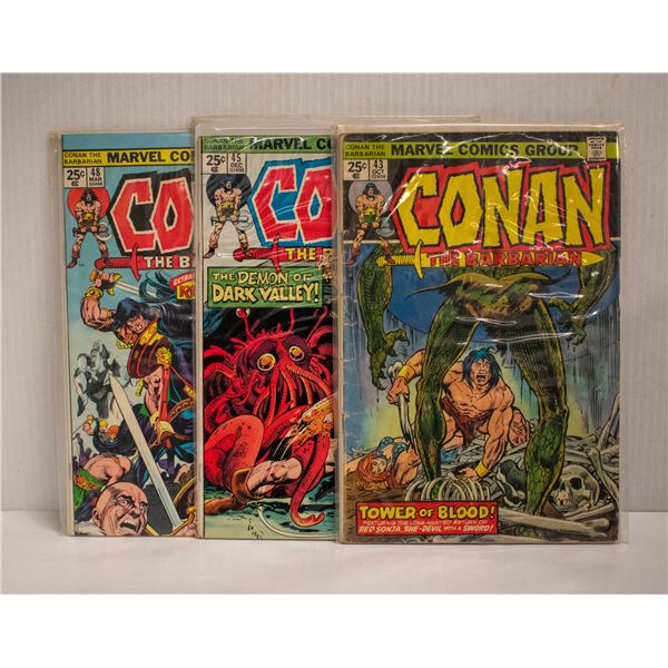 CONAN THE BARBARIAN --- 3 COMICS