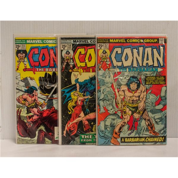 CONAN THE BARBARIAN --- 3 COMICS