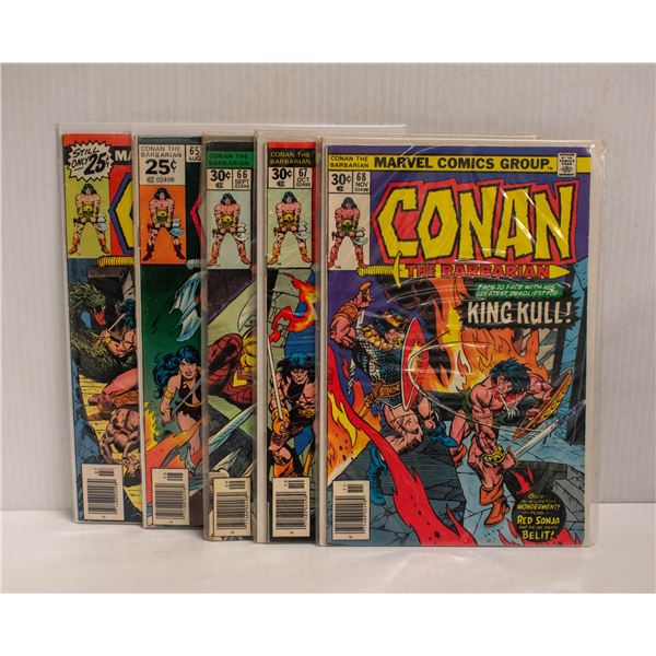 CONAN THE BARBARIAN --- 5 COMICS