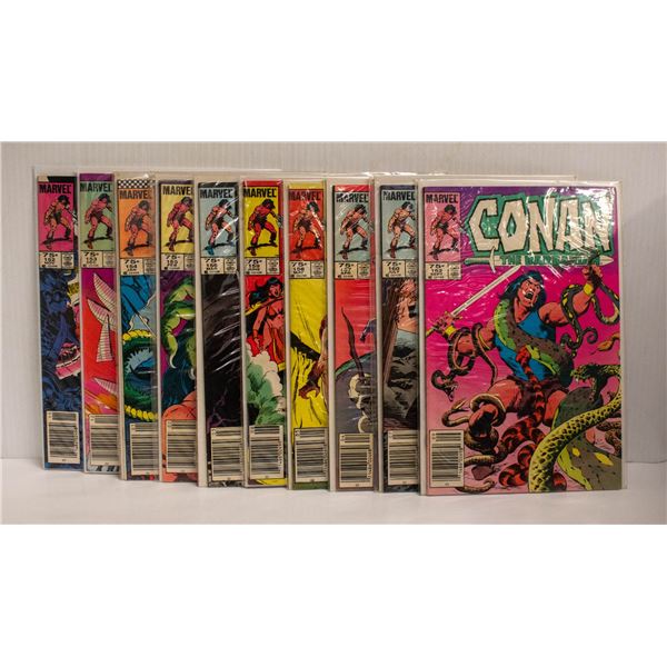 CONAN THE BARBARIAN --- 10 COMICS