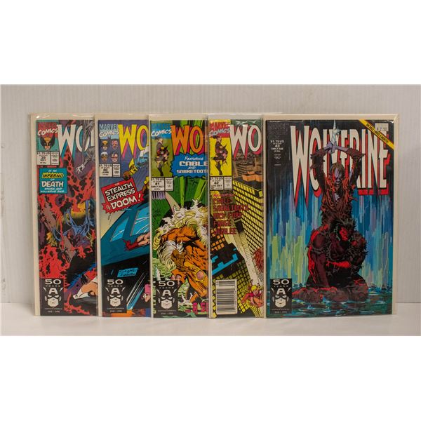 WOLVERINE --- 5 COMICS