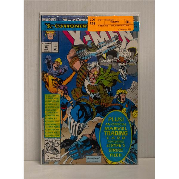 X-MEN #16 --- POLYBAG EDITION