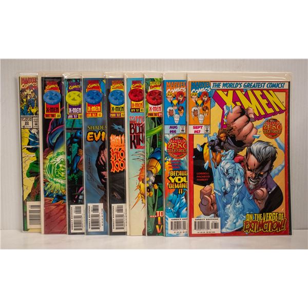 X-MEN --- 9 COMICS