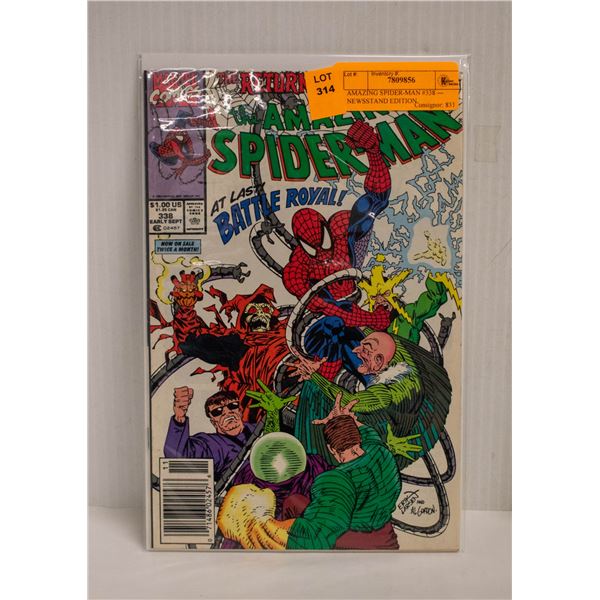 AMAZING SPIDER-MAN #338 --- NEWSSTAND EDITION