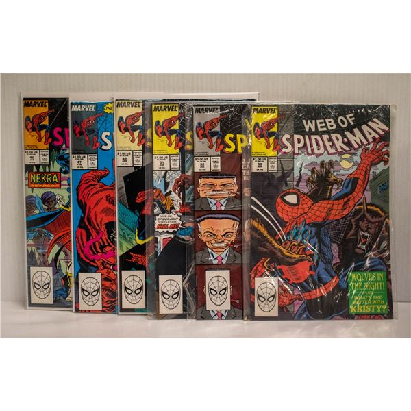 WEB OF SPIDER-MAN --- 6 COMICS