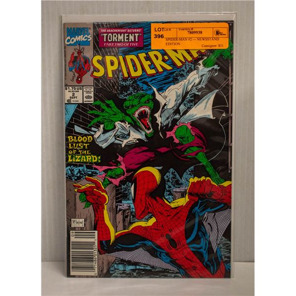 SPIDER-MAN #2 --- NEWSSTAND EDITION