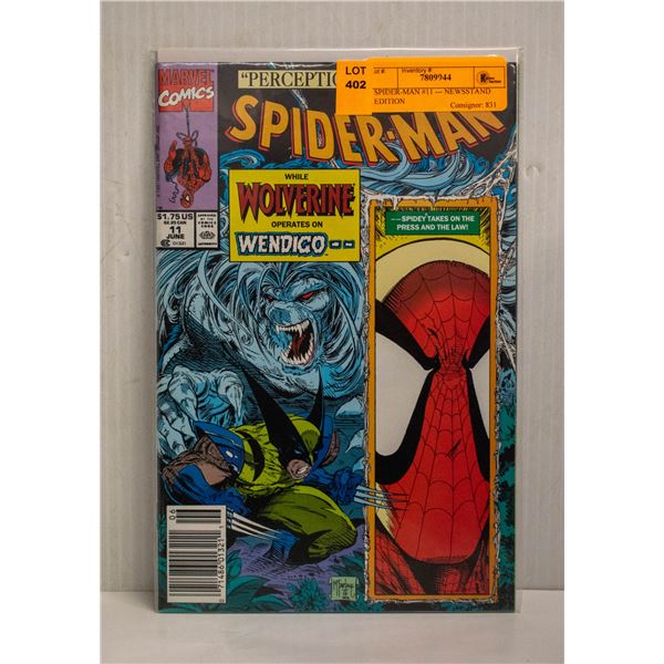 SPIDER-MAN #11 --- NEWSSTAND EDITION