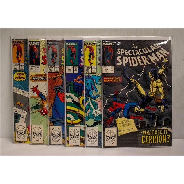 SPECTACULAR SPIDER-MAN --- 6 COMICS