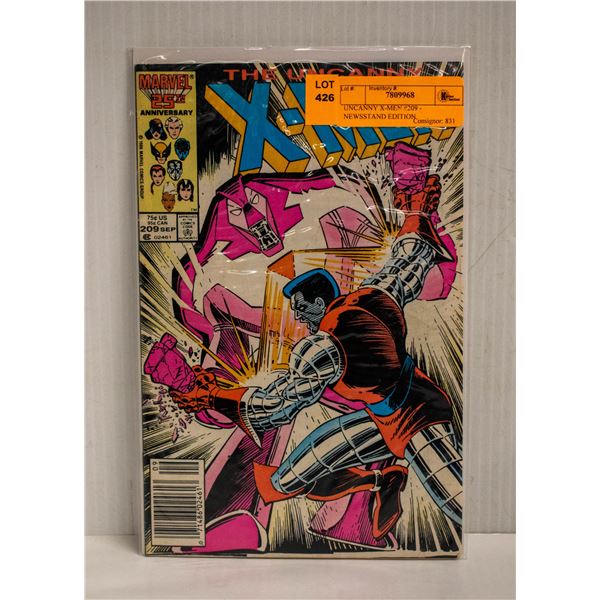 UNCANNY X-MEN #209 - NEWSSTAND EDITION