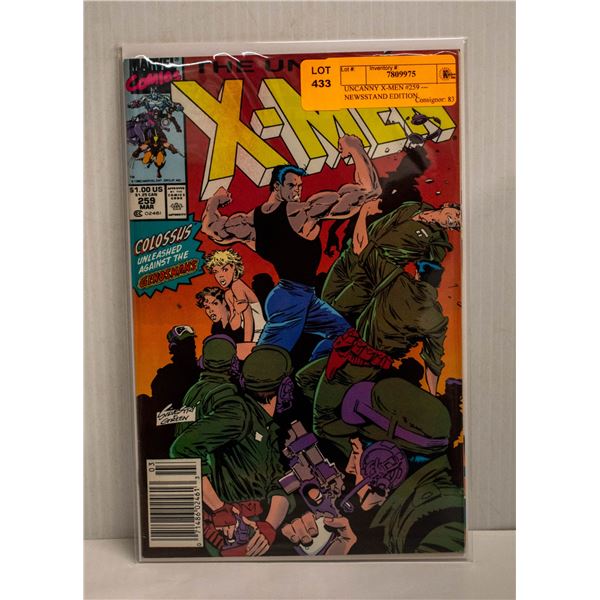 UNCANNY X-MEN #259 --- NEWSSTAND EDITION