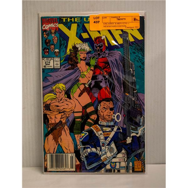 UNCANNY X-MEN #274 --- NEWSSTAND EDITION