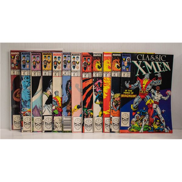 CLASSIC X-MEN --- 12 COMICS