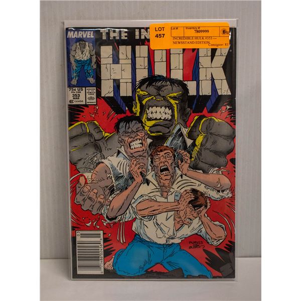 INCREDIBLE HULK #353 --- NEWSSTAND EDITION