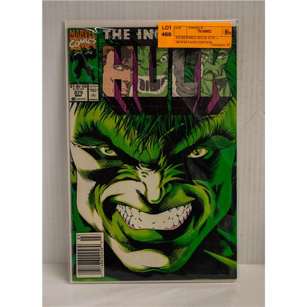 INCREDIBLE HULK #379 --- NEWSSTAND EDITION