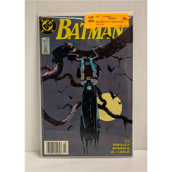 BATMAN #431 --- NEWSSTAND EDITION