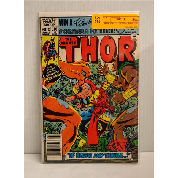 THOR #316 --- NEWSSTAND EDITION