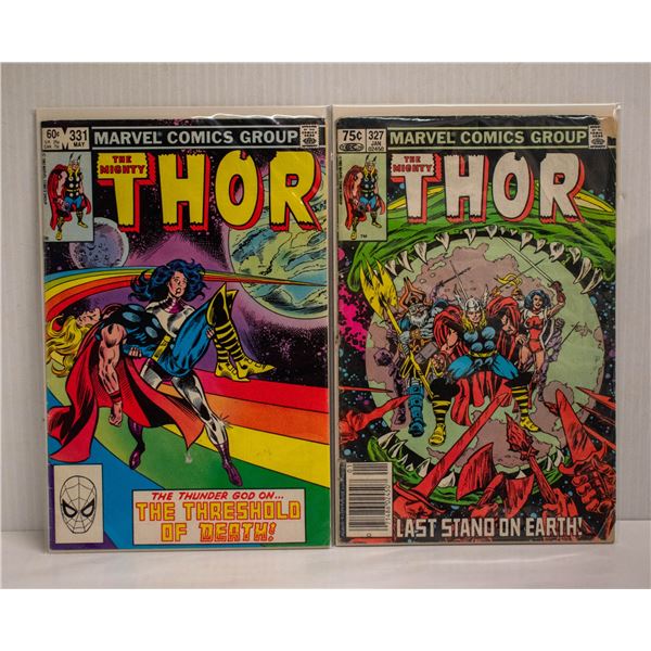 THOR #327 AND #331 --- 2 COMICS