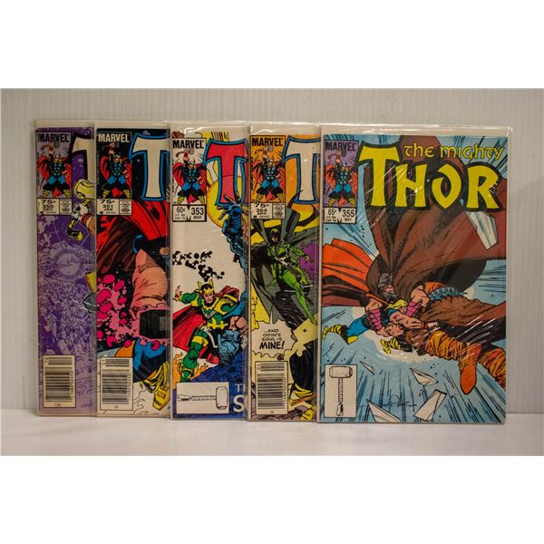 THOR --- 5 COMICS
