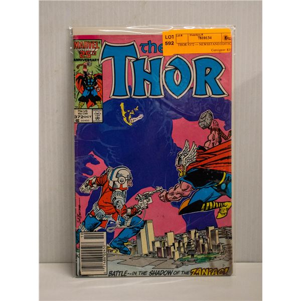 THOR #372 --- NEWSSTAND EDITION