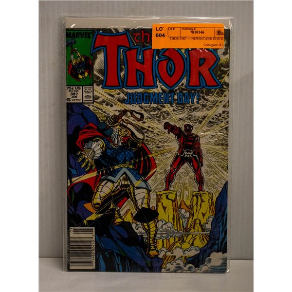 THOR #387 --- NEWSSTAND EDITION