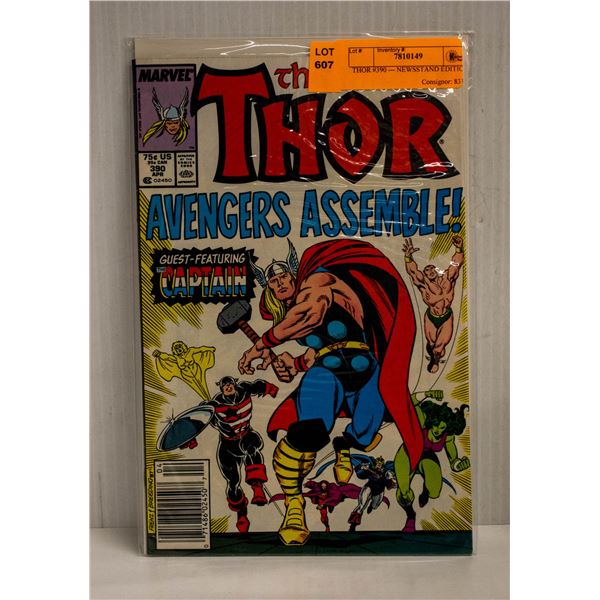 THOR #390 --- NEWSSTAND EDITION