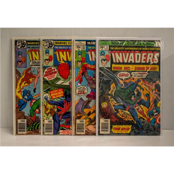 INVADERS --- 4 COMICS