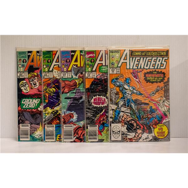 AVENGERS --- 5 COMICS