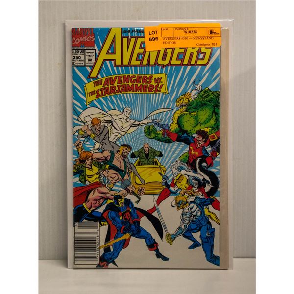 AVENGERS #350 --- NEWSSTAND EDITION