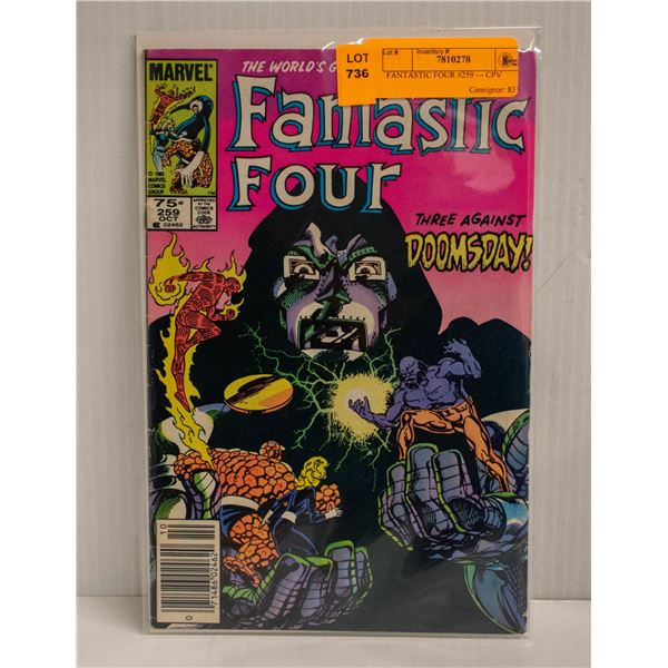 FANTASTIC FOUR #259 --- CPV