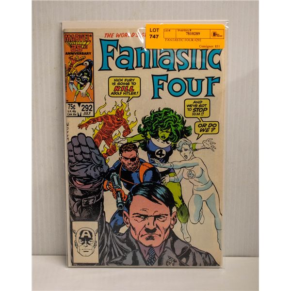 FANTASTIC FOUR #292