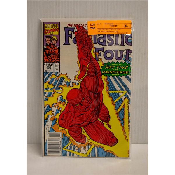 FANTASTIC FOUR #353 --- NEWSSTAND EDITION