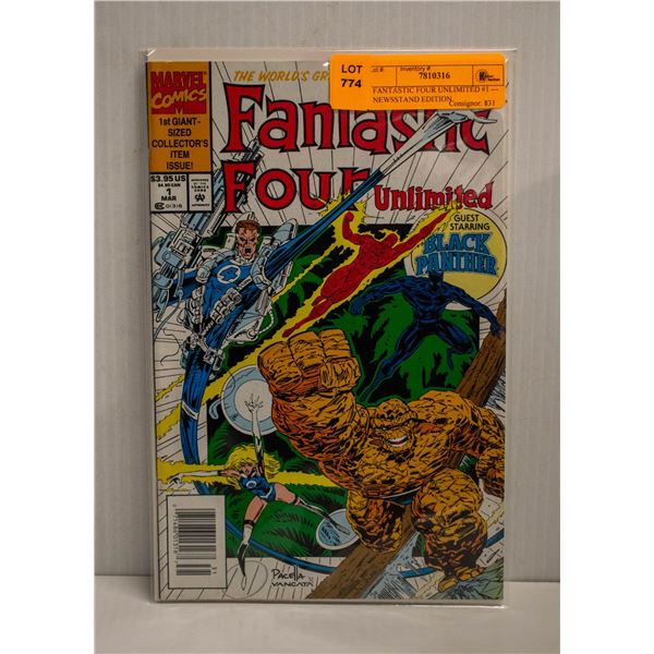 FANTASTIC FOUR UNLIMITED #1 --- NEWSSTAND EDITION