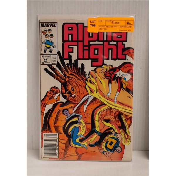 ALPHA FLIGHT #49 --- NEWSSTAND EDITION