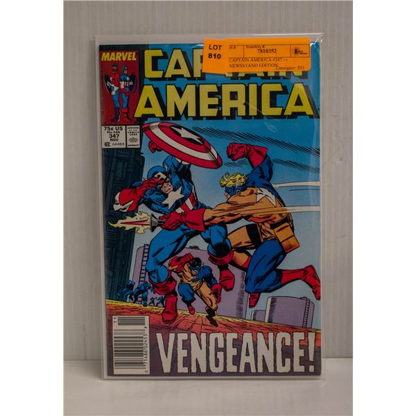 CAPTAIN AMERICA #347 --- NEWSSTAND EDITION