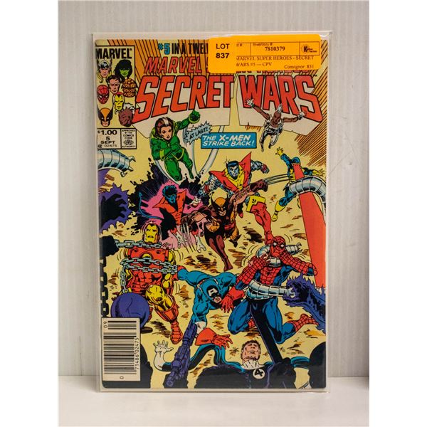 MARVEL SUPER HEROES - SECRET WARS #5 --- CPV