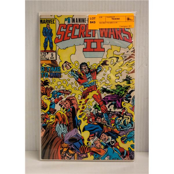 SECRET WARS II #9