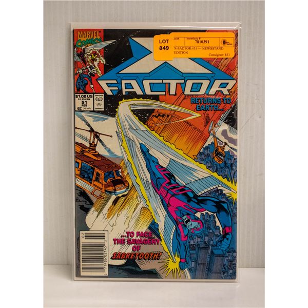 X-FACTOR #51 --- NEWSSTAND EDITION